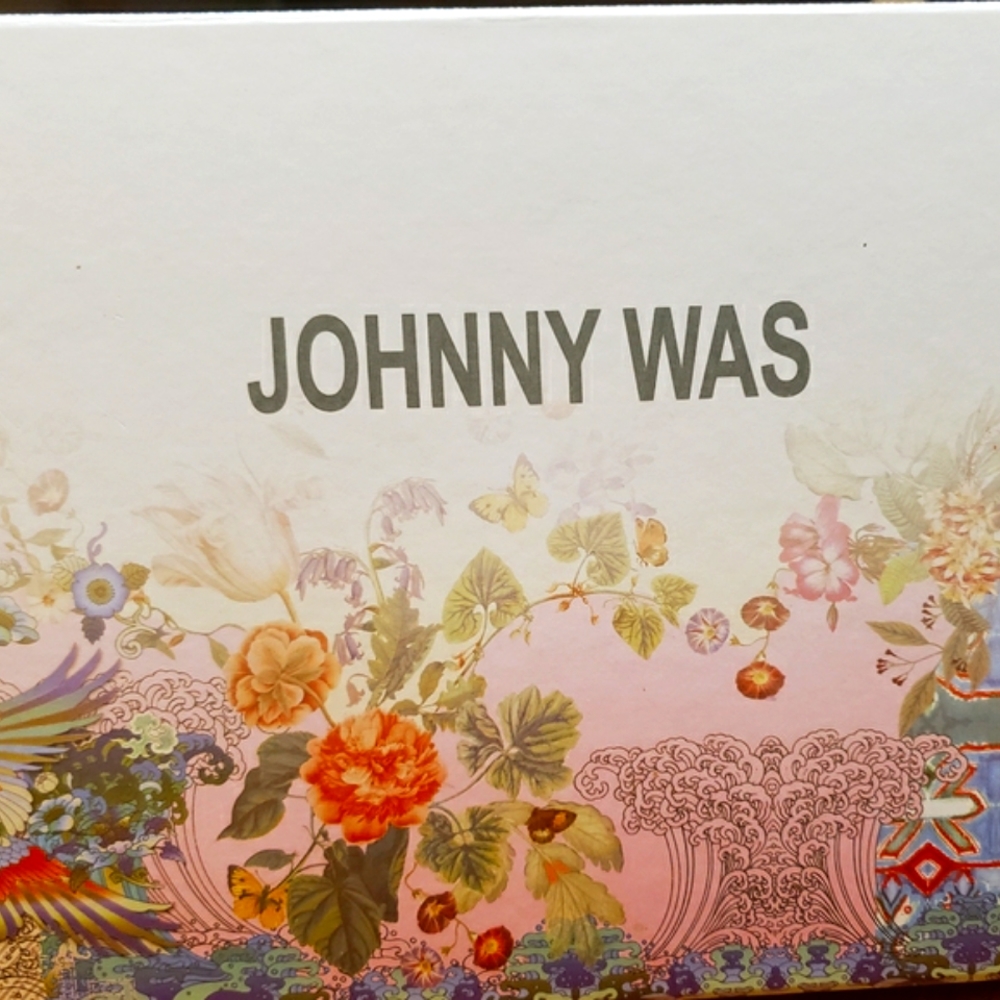 Johnny Was Silk Scarf Floral Print